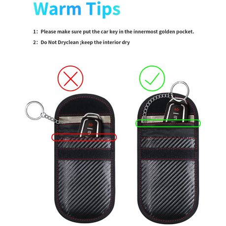 2-Pack Anti Theft Signal Blocking Pouch