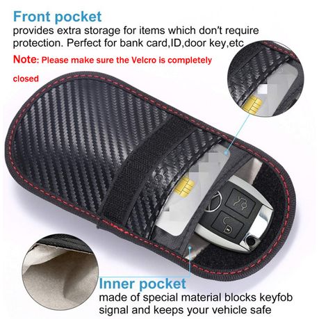 2-Pack Anti Theft Signal Blocking Pouch